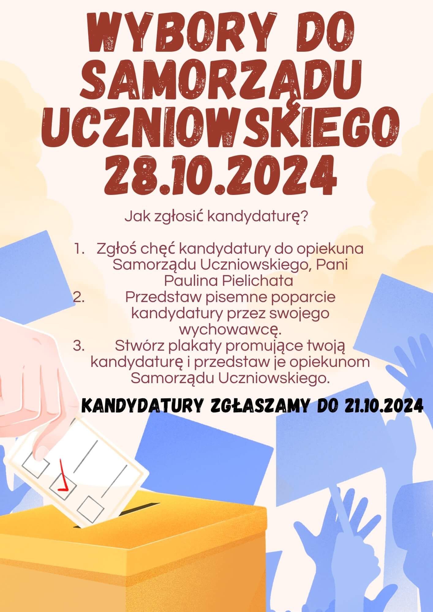 WYBORY DO SAMORZĄDU UCZNIOWSKIEGO