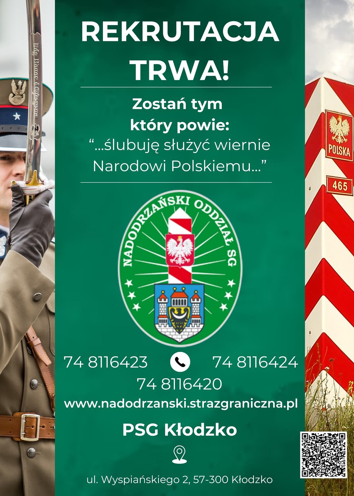 Placówka Straży Granicznej w Kłodzku przyjmuje zgłoszenia kandydatów do służby w Straży Granicznej