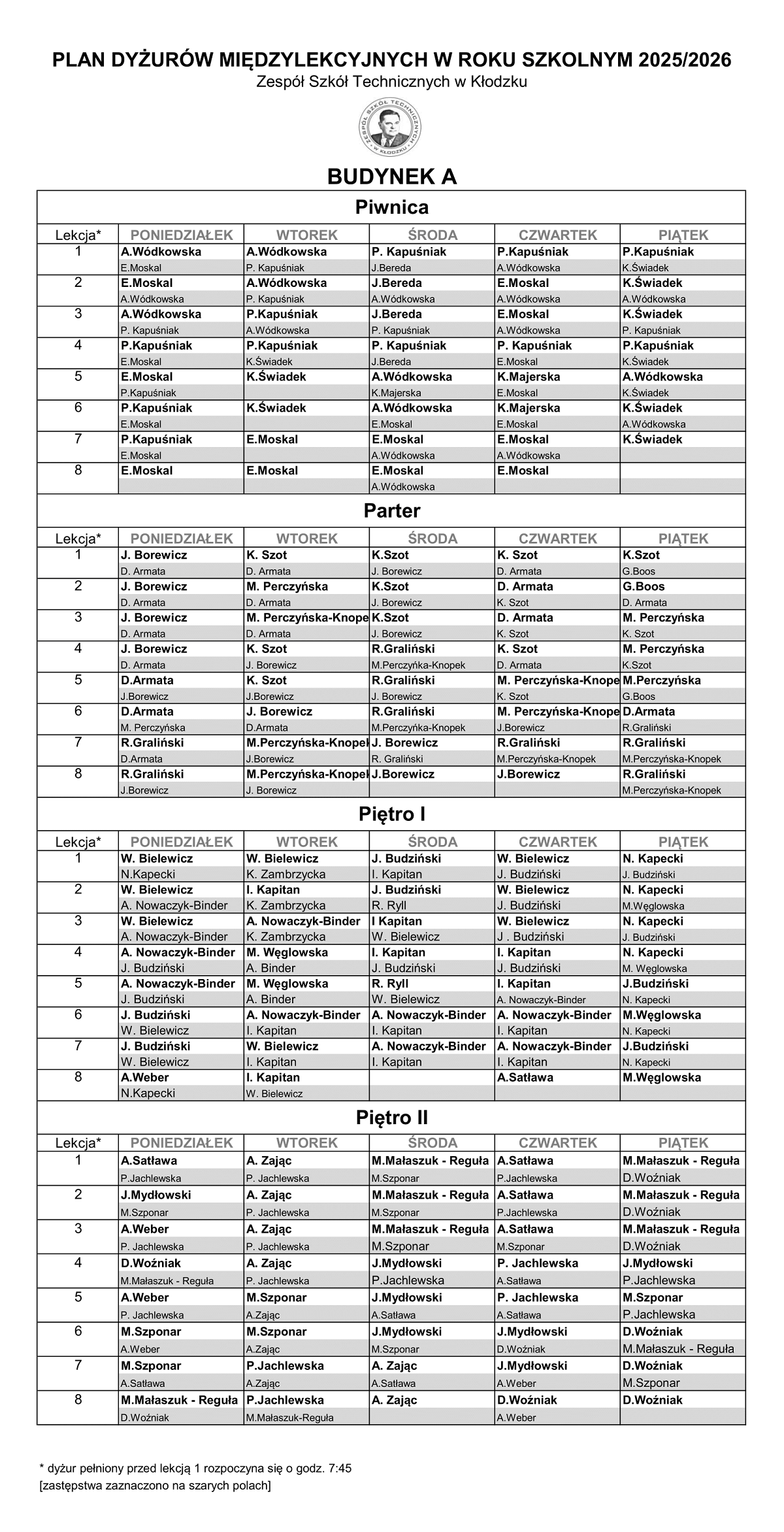 Plan dyżurów 2025_2026