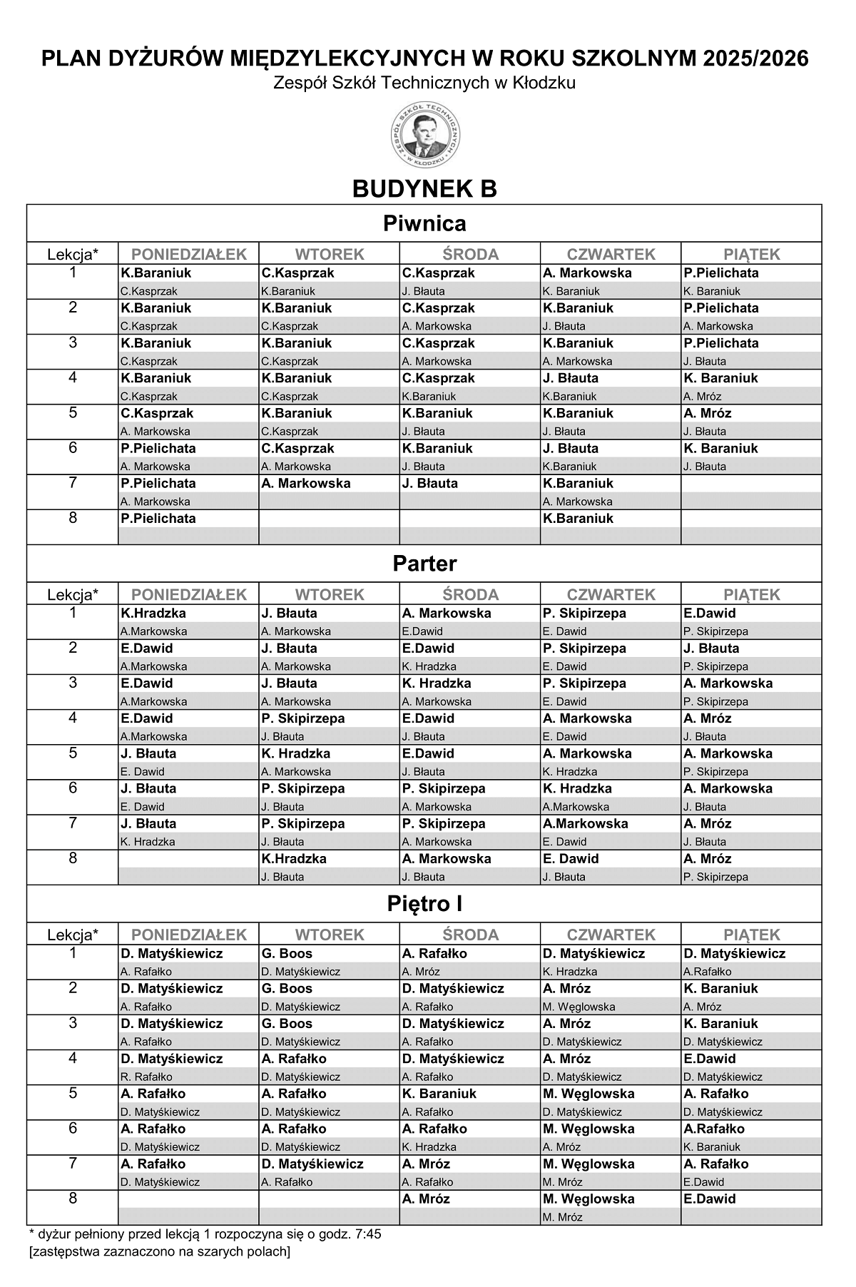 Plan dyżurów 2025_2026