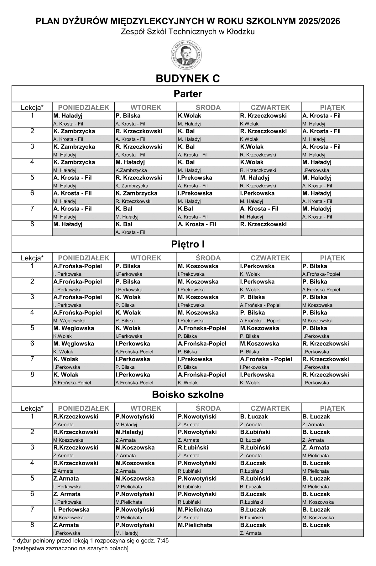 Plan dyżurów 2025_2026