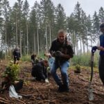 Dzielni młodzi ludzie posadzili około 100 sadzonek młodych buków