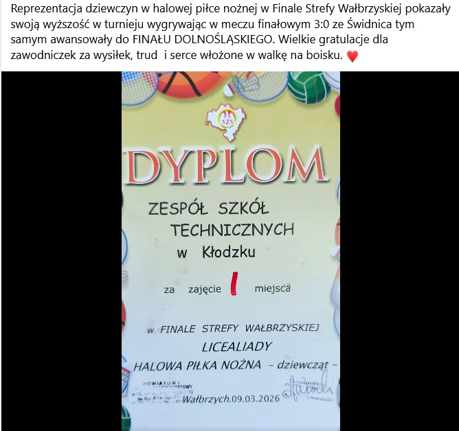 Nasze uczennice awansowały do FINAŁU DOLNOŚLĄSKIEGO